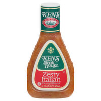 Ken's Steak House Dressing & Marinade, Zesty Italian - 16 Fluid ounce 