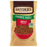 Snyder's of Hanover Pretzels, Mini, Family Size - 16 Ounce