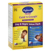 Hyland's Cold 'n Cough, Natural Grape Flavor, Day & Night Value Pack