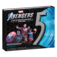5 Gum, Sugarfree, Peppermint Cobalt, Avengers - 15 Each