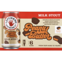 Left Hand Brewing Beer, Milk Stout, Peanut Butter