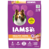 IAMS Dog Food, Super Premium, Chicken & Whole Grain Recipe, Healthy Aging, Mature 7+