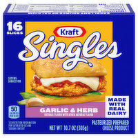 Kraft Cheese Product, Garlic & Herb, Pasteurized Prepared - 10.7 Ounce 
