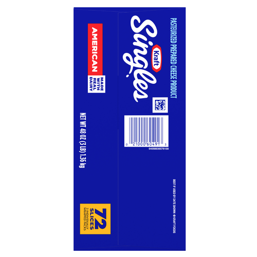 Kraft Pasteurized Prepared Cheese Product American Singles