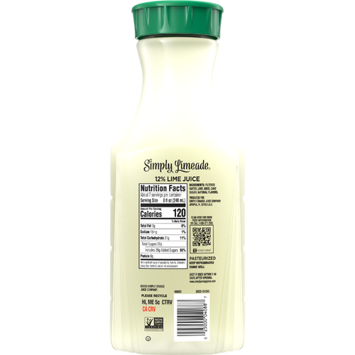 Simply Limeade, Non-Gmo - 52 Fluid Ounce