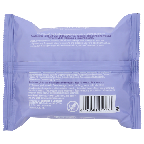 Neutrogena Night Calming Makeup Remover Cleansing Towelettes - 25 Count