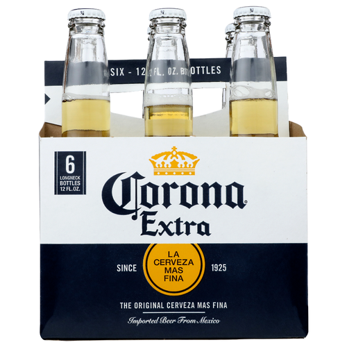 Corona Extra The Original Beer - 12 Fluid Ounce - 6 Count