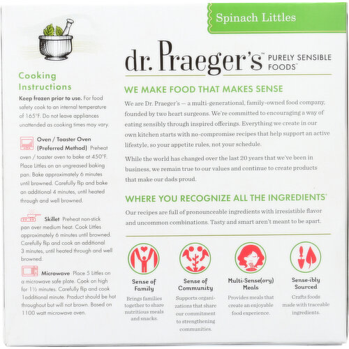 Dr. Praeger's Littles Spinach - 10 Ounce