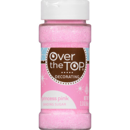 Over the Top Sanding Sugar, Princess Pink