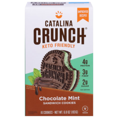 Sandwich Cookies, Keto Friendly, Chocolate Mint