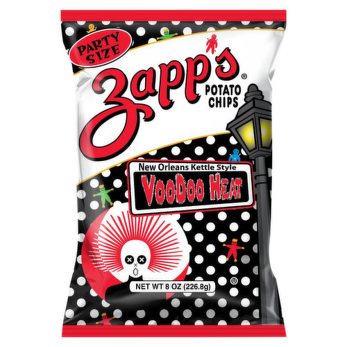 Zapp's Potato Chips, VooDoo Heat, New Orleans Kettle Style, Party Size