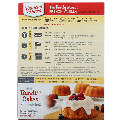 Duncan Hines French Vanilla Cake Mix - 15.25 Ounce