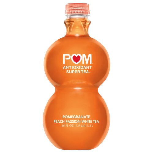 Pom White Tea, Pomegranate Peach Passion