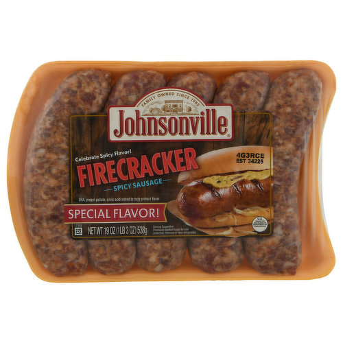 Johnsonville Sausage, Firecracker, Spicy