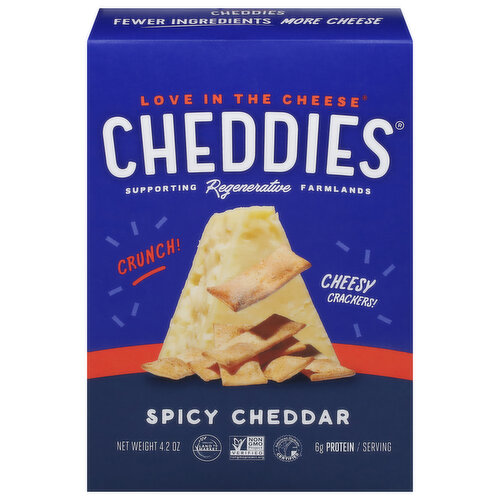 Cheddies Cheesy Cracker, Spicy Cheddar