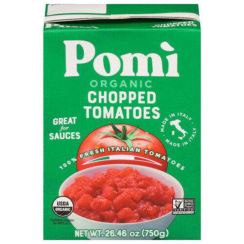 Pomi Tomatoes, Chopped, Organic