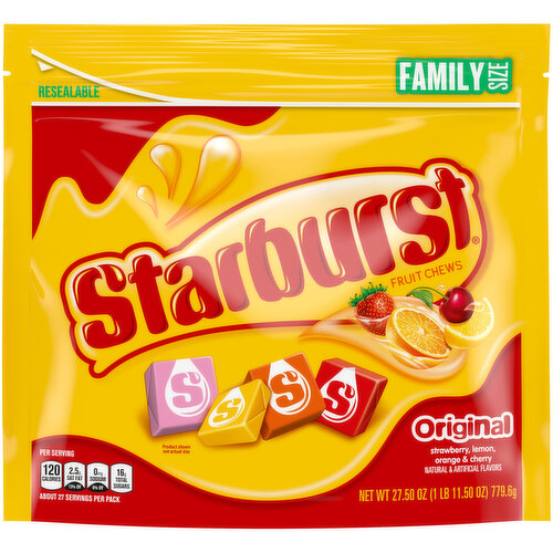 Starburst Original Fruit Chew Candy Jar