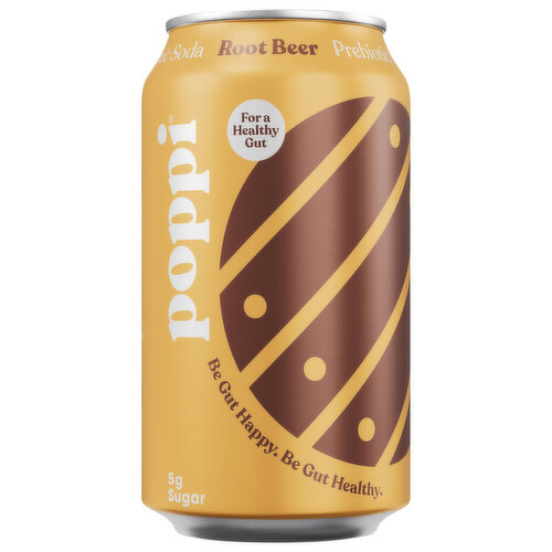 Poppi Prebiotic Soda, Root Beer