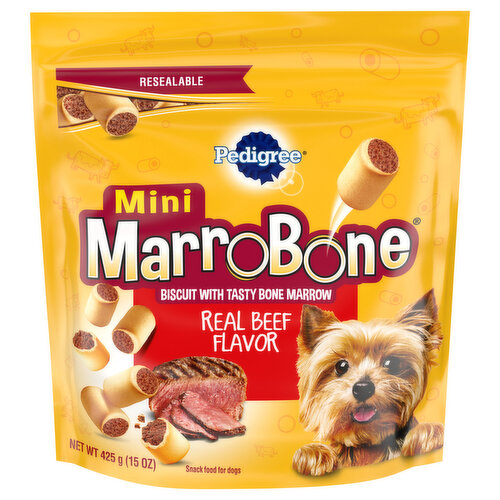 Pedigree Snack Food for Dogs, Real Beef Flavor, Mini