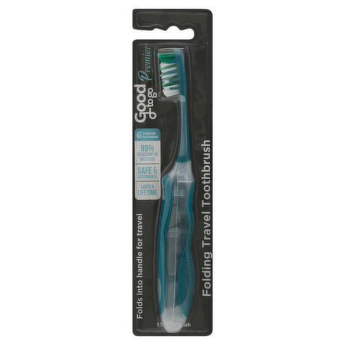 Good To Go Travel Toothbrush, Folding