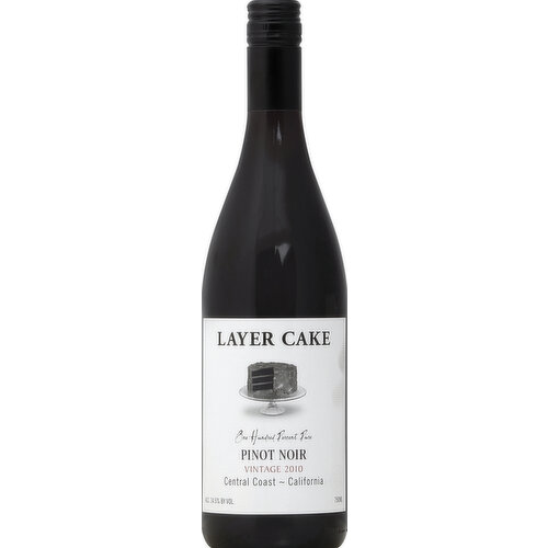 Layer Cake Pinot Noir, Central Coast - California, Vintage 2010