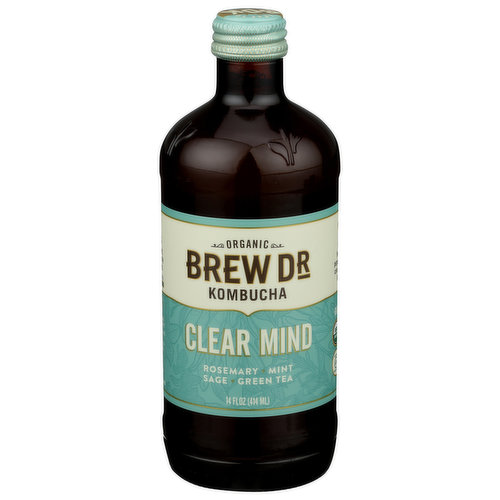 Brew Dr. Kombucha, Organic, Clear Mind