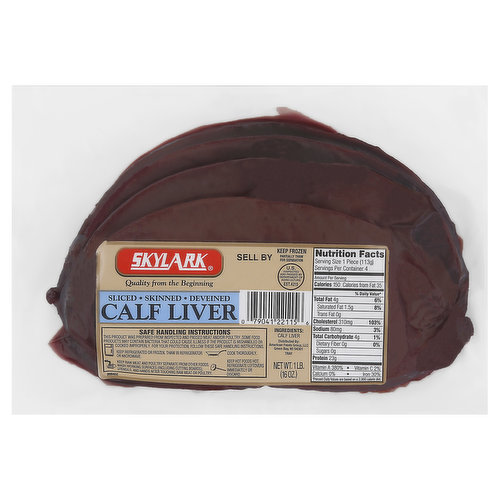 Skylark Sliced Calf Liver