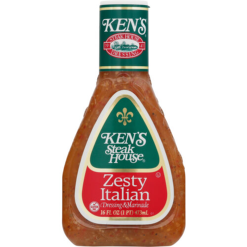 Ken's Steak House Dressing & Marinade, Zesty Italian