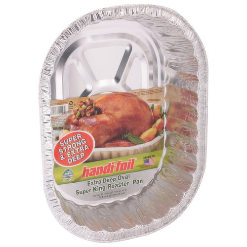 Handi-foil® King Roaster Extra Deep Baker Pans - Silver, 2 pk / 11.75 x 9.3  in - Fry's Food Stores