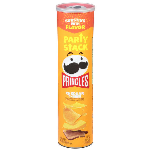 Pringles Potato Crisps, Cheddar Cheese, Party Stack