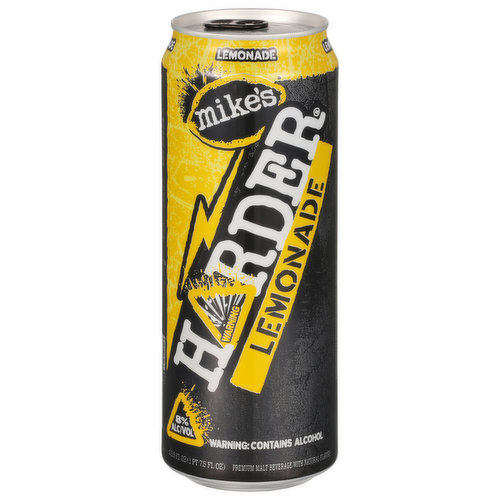 Flavored ale. Mike's is hard. So is prison. Don't drink until you are 21. All aluminum please recycle.