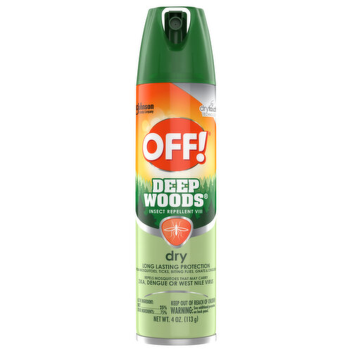 Dry touch technology. Long lasting protection from mosquitoes, ticks, biting flies, gnats & chiggers. Repels mosquitoes that may carry zika, dengue or West Nile virus. A family company since 1886. - Fisk Johnson. Repels mosquitoes, ticks, biting flies, gnats and chiggers. Contains cornstarch. No CFCs: Contains no CFCs or other ozone depleting substances. Federal regulations prohibit CFC propellants in aerosols.