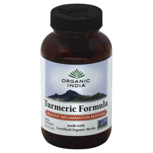 Organic India Turmeric Formula, Veg Caps