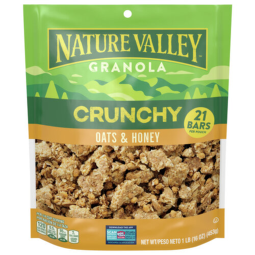 Nature Valley Granola, Oats & Honey, Crunchy