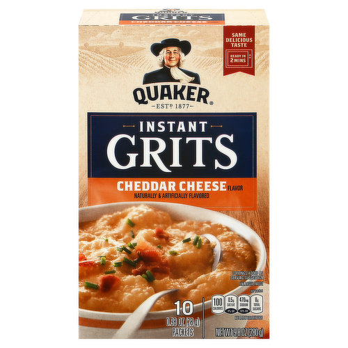 Quaker Instant Grits, Cheddar Cheese Flavor