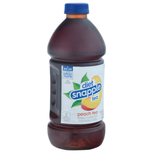 Snapple Tea, Peach, Diet 64 fl oz (2 qt) 1.89 lt