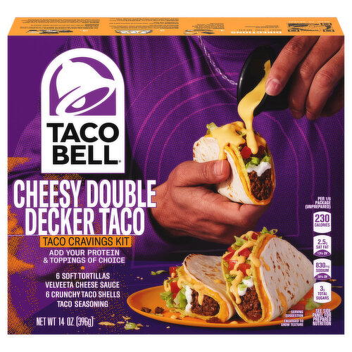 Taco Bell Cheesy Double Decker Taco Dinner Kit