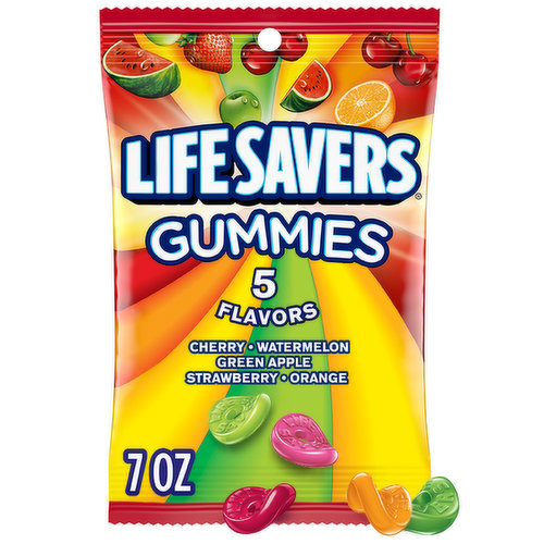 Life Savers LIFE SAVERS Gummy Candy, 5 Flavors, 7 oz Bag