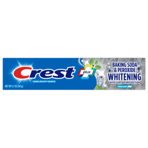 Crest Toothpaste, Anticavity, Fluoride, Fresh Mint, Whitening