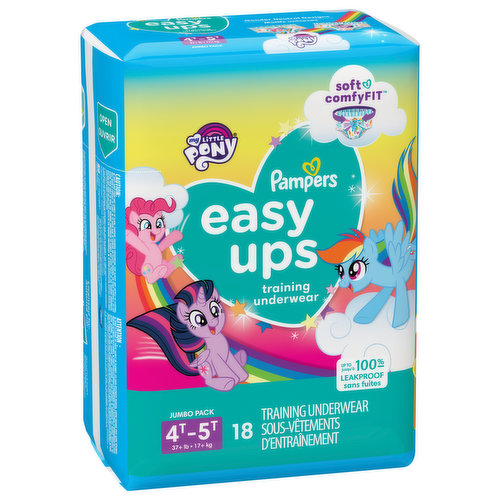 Pampers Training Underwear, 4T-5T (37+ lb), My Little Pony, Jumbo