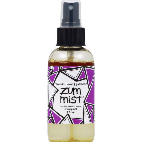 Zum Mist Aromatherapy Room & Body Mist, Lavender-Lemon & Patchouli