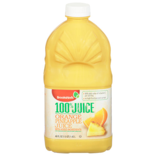 Brookshire's 100% Juice, Orange Pineapple