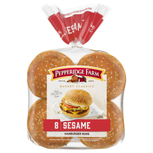 Pepperidge Farm Hamburger Buns, Sesame