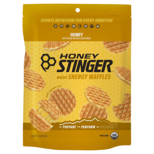 Honey Stinger Energy Waffles, Honey, Mini