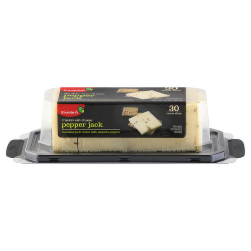 Brookshire's Cheese Slices, Pepper Jack, Cracker Cut - FRESH by 