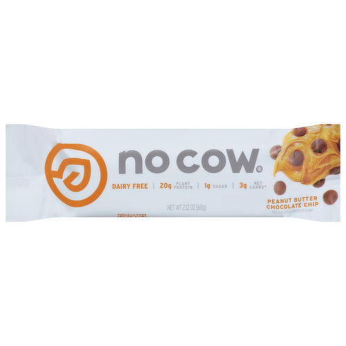 No Cow Protein Bar, Peanut Butter Chocolate Chip
