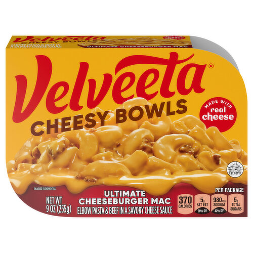 Velveeta Cheesy Bowls, Ultimate Cheeseburger Mac