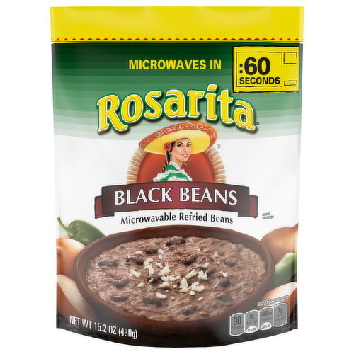 Rosarita Black Beans, Refried