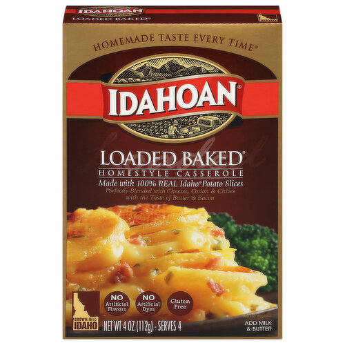 Idahoan Casserole, Homestyle, Loaded Baked