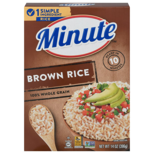 Minute Brown Rice, 100% Whole Grain